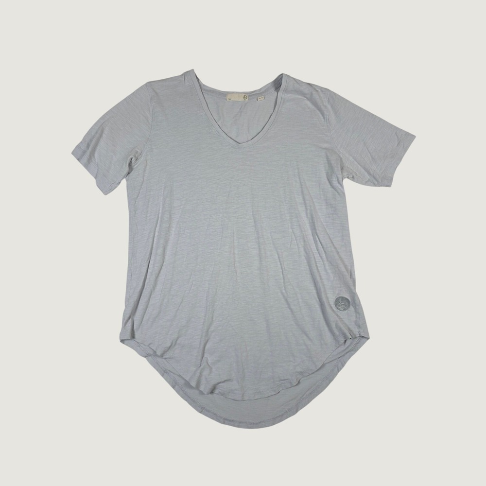 Tasc Performance NOLA V-Neck Slub Tee Bamboo Organic Cotton‎ XS Gray Activewear